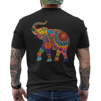 象の鼻 動物 アフリカ サファリ 大自然 甘い象 メンズTシャツ バックプリント - Kawaiitshirt
