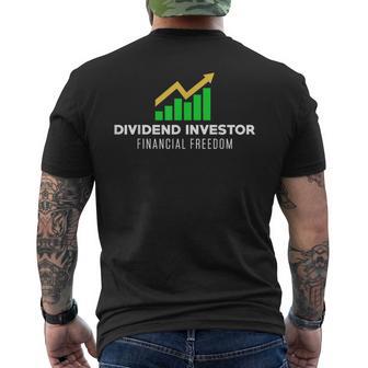 金融フリーダム株式市場株式の配当投資家 メンズTシャツ バックプリント - Kawaiitshirt
