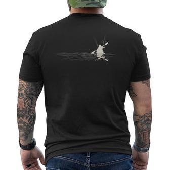 釣り人 シーカヤック フィッシングカヤック 足漕ぎ 長袖tシャツ メンズTシャツ バックプリント - Kawaiitshirt