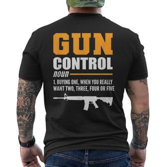 銃規制定義保安官 メンズTシャツ バックプリント - Kawaiitshirt