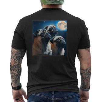 面白いtシャツ パグ 犬 かわいい イヌ わんこ メンズ 犬好き グッズ 面白い 服 ネタ 子供 キッズ メンズTシャツ バックプリント - Kawaiitshirt