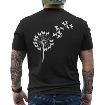 面白いtシャツ 柴犬 タンポポ イヌ わんこ メンズ 犬好き グッズ かわいい おもしろ 面白い 服 ネタ メンズTシャツ バックプリント - Kawaiitshirt