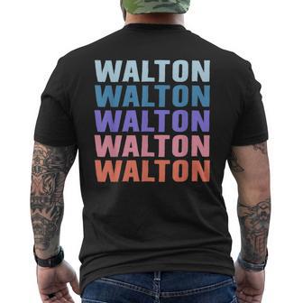 面白いギフト名 Walton 名前入り メンズTシャツ バックプリント - Kawaiitshirt