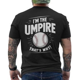 面白い野球審判シャツ メンズ I Am The Umpire メンズTシャツ バックプリント - Kawaiitshirt