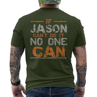 Christmas Fathers Day Name Jason Men's T-shirt Back Print - Monsterry