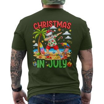 Christmas In July Dabbing Santa Hawaiian Xmas Summer Kid Men's T-shirt Back Print | Seseable UK