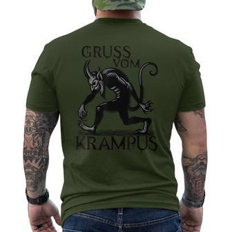 Grussom Krampus Dark Christmas Horror Krampusaludos Camiseta Hombre Estampado Espalda - Regaloses