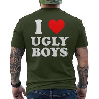 I Love Heart Ugly Boys Men's T-shirt Back Print - Thegiftio UK