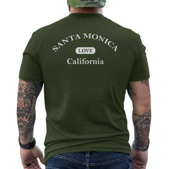 Santa Monica Beach California Love T-shirt imprimé au dos - Cadeauxyz