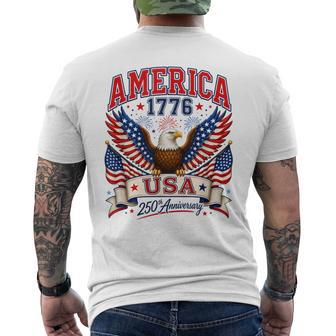 250 Anniversary Usa 250Th American 250 Years 4Th July 2026 Men's T-shirt Back Print - Thegiftio UK