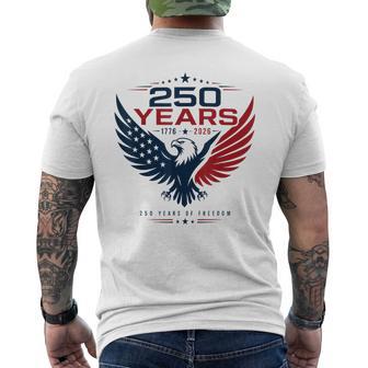250 Anniversary Usa 250Th Patriotic Eagle 4Th Of July Men's T-shirt Back Print - Monsterry