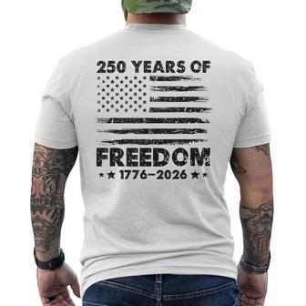 250 Ans Usa 1776-2026 250E Anniversaire Amérique 4 Juillet T-shirt imprimé au dos - Cadeauxyz
