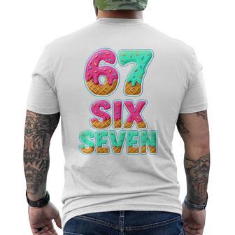 67 Ice Cream Drip Baseballeisiete Divertido 6-7 Meme Adolescente Chico Camiseta Hombre Estampado Espalda - Regaloses