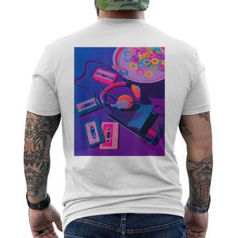 80年代 90年代aporwave レトロ美学 メンズTシャツ バックプリント - Kawaiitshirt