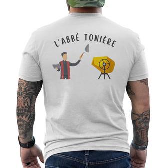 Abbé Tonière Humour Chantier T-shirt imprimé au dos - Cadeauxyz