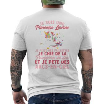 Adultes Licorne Jeuis Une Princesse Licorne Haut De Gamme T-shirt imprimé au dos - Cadeauxyz