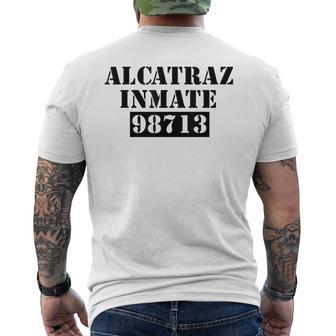 Alcatraz Prison Inmate Instant Lazy Halloween Costume Men's T-shirt Back Print - Thegiftio UK