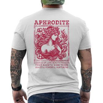 Aphrodite Goddess Of Love Greek Mythology Goddess Spiritual Men's T-shirt Back Print - Thegiftio