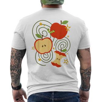 Apple Y2k Kawaii Cute Vintage 90S Retro Brown Grunge N Men's T-shirt Back Print - Thegiftio