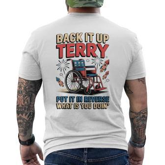 Back It Up Terry Put It In Reverse 4Th Of July Men's T-shirt Back Print - Thegiftio UK