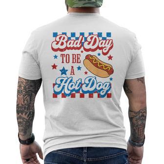Bad Day To Be A Hot Dog Lover 4Th Of July Independence Day Men's T-shirt Back Print - Thegiftio UK