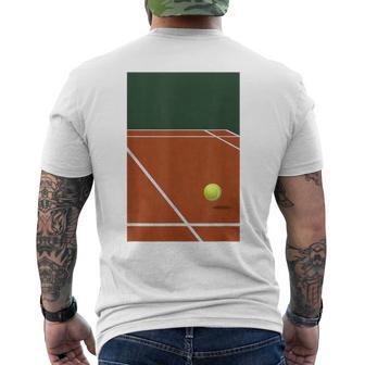 Balles De Tennis Joueur De Tennis Tournoi Orangeert T-shirt imprimé au dos - Cadeauxyz