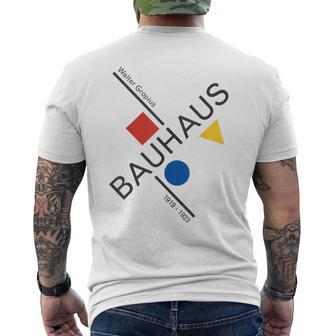 Bauhausムーブメントtシャツ、1923年建築作品。 メンズTシャツ バックプリント - Kawaiitshirt