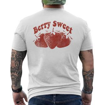 Berry Sweet Vintage Fruit Graphic Strawberry Festival Men's T-shirt Back Print - Thegiftio UK