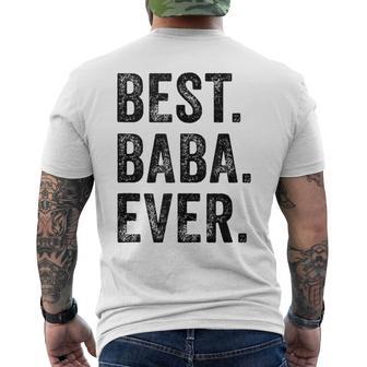 Best Baba Ever Grandpa Dad Father's Day Vintage Men's T-shirt Back Print - Thegiftio UK