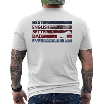 Best Dog Dad Ever Father English Setter Men's T-shirt Back Print - Thegiftio UK