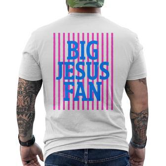 Big Jesus Fan Men's T-shirt Back Print - Thegiftio UK
