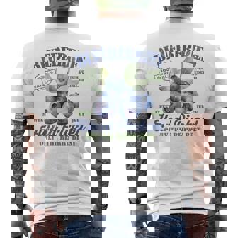 Blueberries Juicy Delicious Sweet Blueberry Retro Graphic Men's T-shirt Back Print | Seseable UK