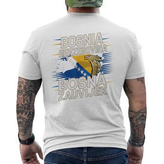 Bosnia Herzegovina Trip Bosna Zauvijek Country Family Pride Men's T-shirt Back Print - Thegiftio UK