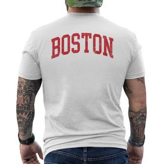 Boston Throwback Classic Men's T-shirt Back Print - Thegiftio UK