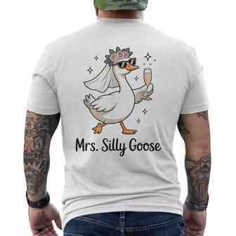Bridge To Be Wedding Party Mrs Silly Goose Gettin' Loose Men's T-shirt Back Print - Thegiftio UK