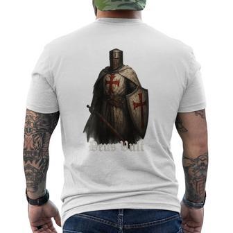 Caballero Católico Deusult Caballeros Templarios Camiseta Hombre Estampado Espalda - Regaloses