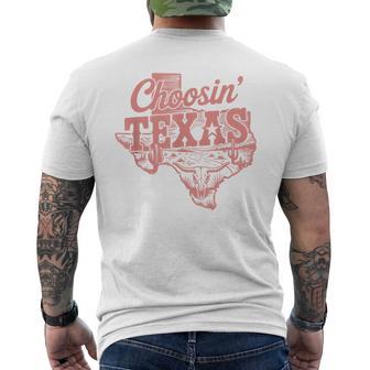 Choosin Texas Men's T-shirt Back Print - Thegiftio UK