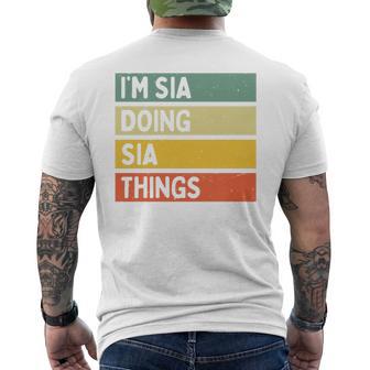 Cita Personalizada Divertida I'mia Doingia Things Camiseta Hombre Estampado Espalda - Regaloses