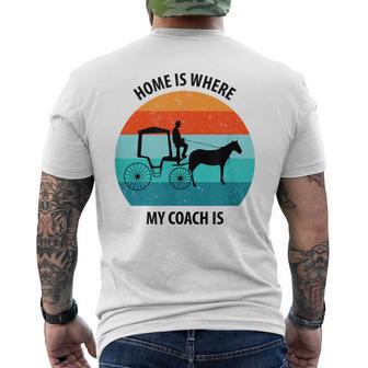 Coachman 馬車 馬車 職業格言 メンズTシャツ バックプリント - Kawaiitshirt