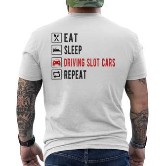 Comer Dormir Conducciónlot Coches Repite Mini Car Drag Racinglot In Mangas Camiseta Hombre Estampado Espalda - Regaloses