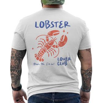 Coquette Sea Vacation Holiday Beach Lobster Men's T-shirt Back Print - Monsterry