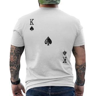 Costume De Carte Roi De Pique T-shirt imprimé au dos - Cadeauxyz