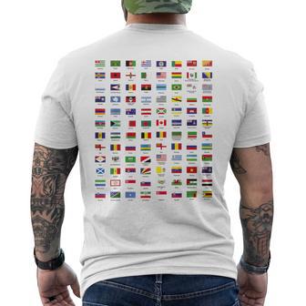 All Countries Flags Of The World 287 Flag Trip International Men's T-shirt Back Print - Thegiftio UK