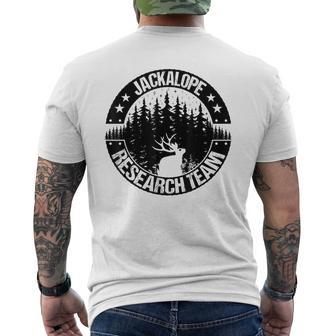 Cryptid Jackalope Research Team For Women Jackrabbit Men's T-shirt Back Print - Thegiftio UK