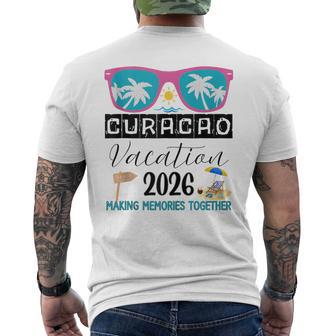 Curacao Trip 2026 Caribbean Vacation Group Matching Travel Men's T-shirt Back Print - Thegiftio UK