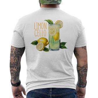 Cute Summer Lemon Graphic 2025 Limoncello Fruit Men's T-shirt Back Print - Thegiftio UK