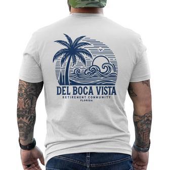 Del Boca Vista Retro Sunset Florida Vintage Men's T-shirt Back Print - Thegiftio UK
