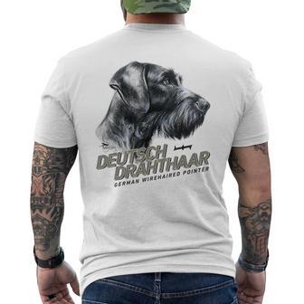 Deutsch Drahthaar Cane Da Caccia Dd T-shirt da uomo con stampa posteriore - Novitaregali