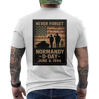 Día D 82 Aniversario Normandía 1944 Homenaje Militar Hombres Camiseta Hombre Estampado Espalda - Regaloses
