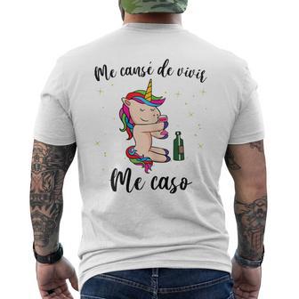 Disfraz Despedidaoltera Unicornio Equipo Novia Team Bride Camiseta Hombre Estampado Espalda - Regaloses